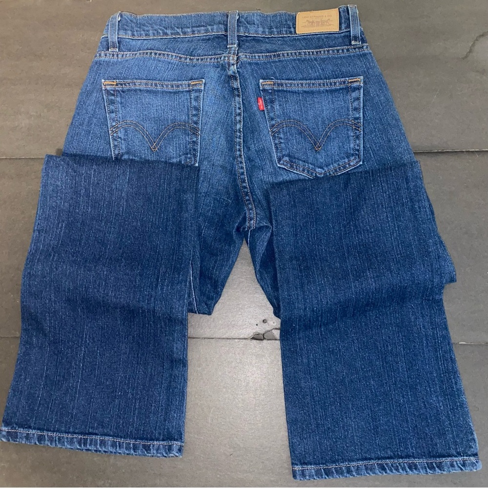 Levi's Size 10 Medium Curvy Boot Cut 529 Jeans - Dark Blue - Picture 6 of 15